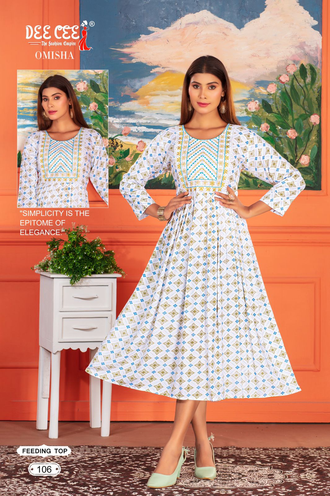 Omisha By Deecee Designer Rayon Printed Kurtis Wholesale Price In Surat
